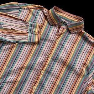 Polo Ralph Lauren Colorful Striped Long Sleeve Shirt Medium Easter Westerton Men
